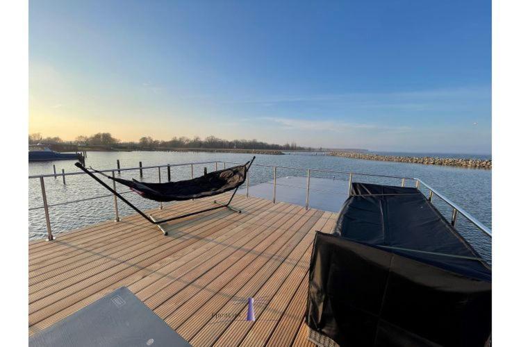 Hausboot Fjord Haven Mit Biosauna In Barth Buitenkant foto