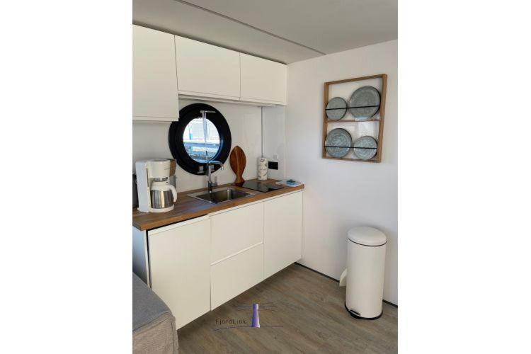 Hausboot Fjord Haven Mit Biosauna In Barth Buitenkant foto