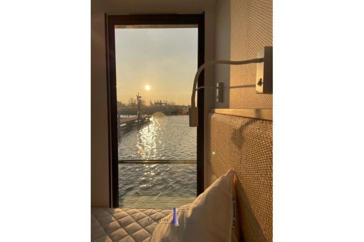 Hausboot Fjord Haven Mit Biosauna In Barth Buitenkant foto